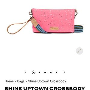 BRAND NEW- still in the wrapping! Consuela Shine Uptown Pink Crossbody Bag